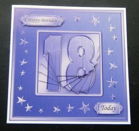 18th Bright Metallic Age Quick Card with Twisted Pyramage by Charlie Angel