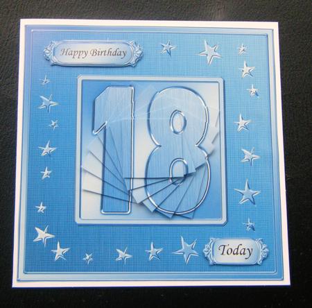 18th Bright Metallic Age Quick Card with Twisted Pyramage by Charlie Angel