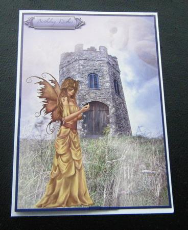 Fairy Tower with Owl Sky Shell Corner Stacker by Charlie Angel