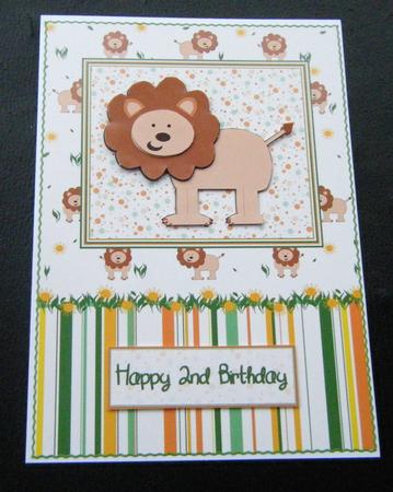 Reggie the Lion Step by Step Card by Charlie Angel