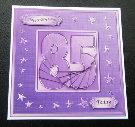 85th Bright Metallic Age Quick Card with Twisted Pyramage by Charlie Angel