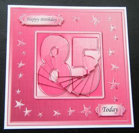 85th Bright Metallic Age Quick Card with Twisted Pyramage by Charlie Angel