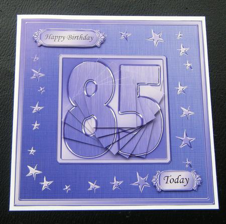 85th Bright Metallic Age Quick Card with Twisted Pyramage by Charlie Angel