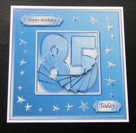 85th Bright Metallic Age Quick Card with Twisted Pyramage by Charlie Angel