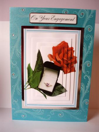 Red Rose and Amethyst Ring by Charlie Angel