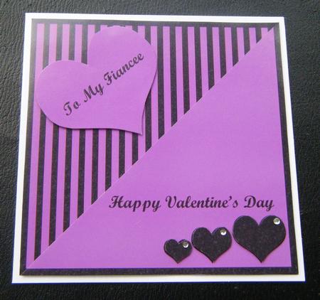 To My Darling Fiancee on Valentine's Day Step by Step Card by Charlie Angel