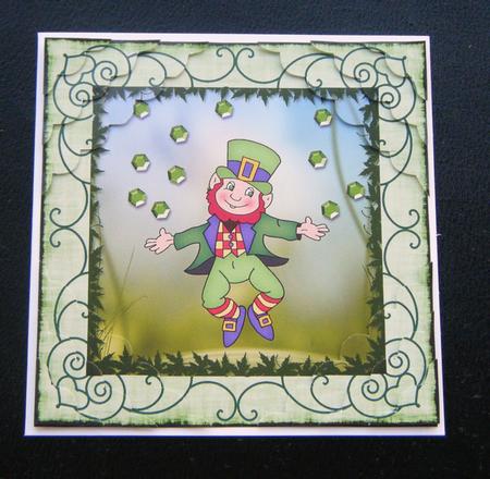 St Paddy Stacker Card by Charlie Angel