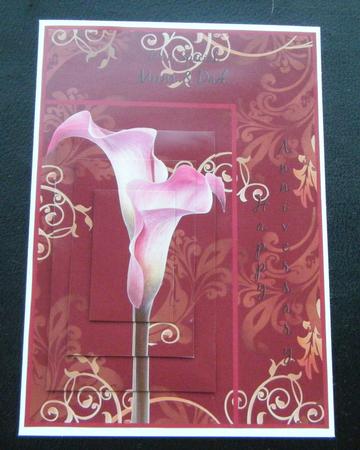 Indian Summer Cala Lily Anniversary Mum & Dad by Charlie Angel