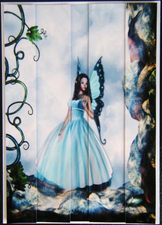 Blue Romantic Butterfly Fairy Side Stackers by Charlie Angel