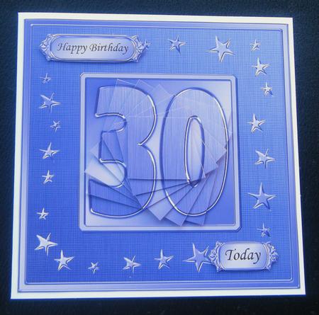 30th Bright Metallic Age Quick Card with Twisted Pyramage by Charlie Angel