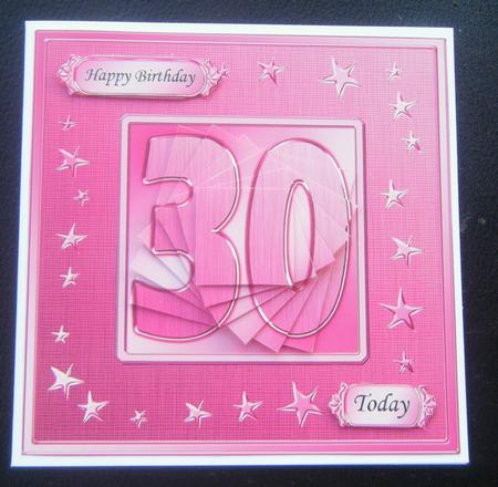 30th Bright Metallic Age Quick Card with Twisted Pyramage by Charlie Angel