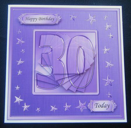 30th Bright Metallic Age Quick Card with Twisted Pyramage by Charlie Angel