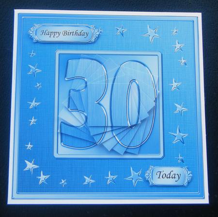 30th Bright Metallic Age Quick Card with Twisted Pyramage by Charlie Angel