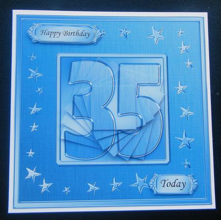 35th Bright Metallic Age Quick Card with Twisted Pyramage by Charlie Angel