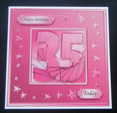 35th Bright Metallic Age Quick Card with Twisted Pyramage by Charlie Angel