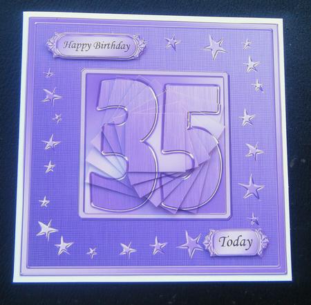 35th Bright Metallic Age Quick Card with Twisted Pyramage by Charlie Angel