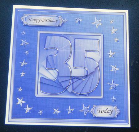 35th Bright Metallic Age Quick Card with Twisted Pyramage by Charlie Angel