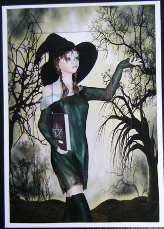 Teenage Witch A4 Card Front #1 by Charlie Angel