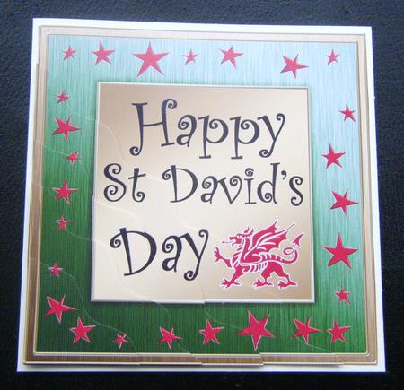 Saint David's Day Wavy Corner Side Stacker Topper by Charlie Angel