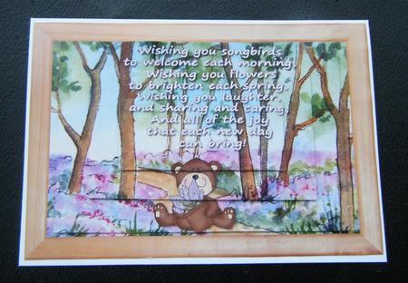 Lavender Field Full of Love Pyramid Card by Charlie Angel