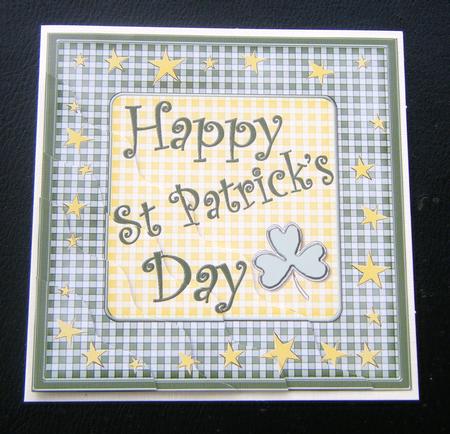 Saint Patrick's Day Wavy Corner Side Stacker Topper by Charlie Angel