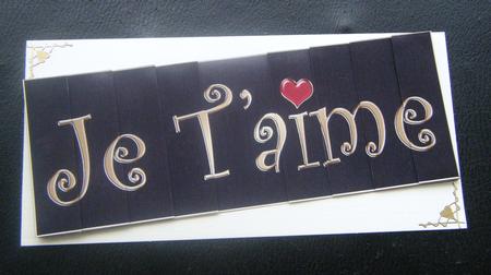 Dl Je T'aime with Side Stacker Topper by Charlie Angel