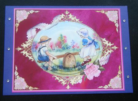 Victorian Children on a Seesaw - Step by Step Decoupage by Charlie Angel