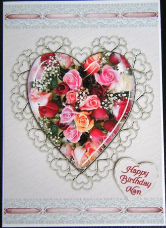 Filagree Heart Birthday Card by Charlie Angel