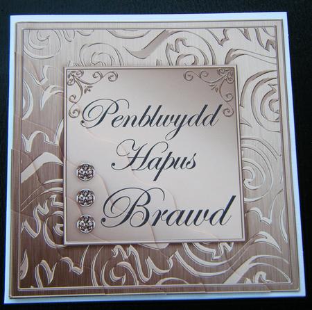 Elegant Metallic Welsh Birthday Brother Wavy Corner Side Sta by Charlie Angel