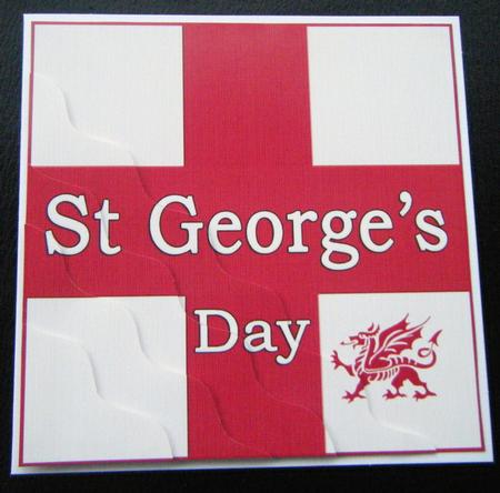 Saint George's Day Wavy Corner Side Stacker Topper by Charlie Angel