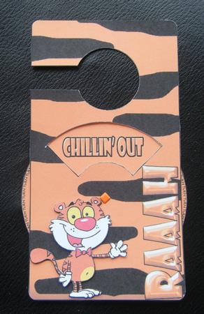 Tiger-ific Spinnin' Door Hanger by Charlie Angel
