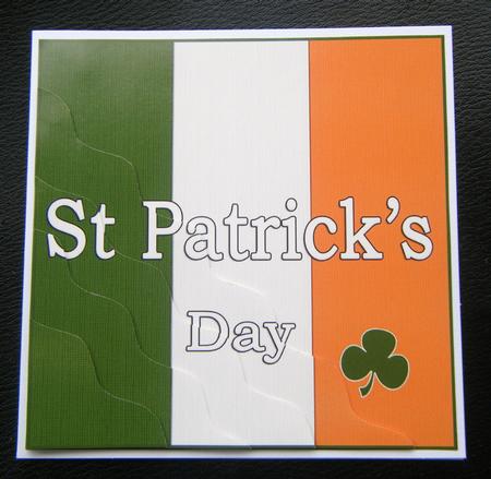 Saint Patrick's Day Wavy Corner Side Stacker Topper by Charlie Angel