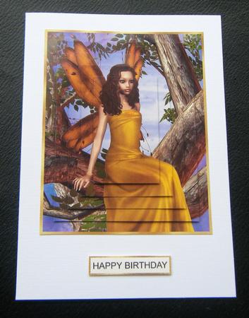 Aint She Sweet Fairy in Tree 103 Oblong Pyramage by Charlie Angel
