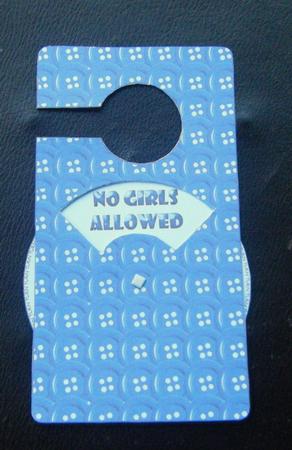Blue Buttons Galore Spinnin' Door Hanger by Charlie Angel