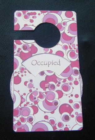 Bath Time Spinnin' Door Hanger by Charlie Angel