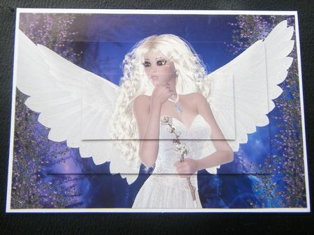 Guardian Angel A4 Card Front by Charlie Angel