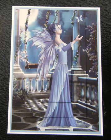 Blue Butterfly Fairy A4 Topper by Charlie Angel