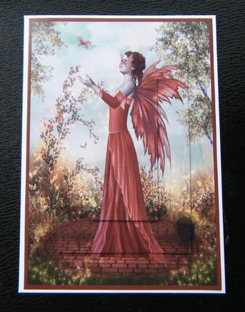 Orange Butterfly Fairy A4 Topper by Charlie Angel