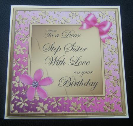 Floral Elegance Birthday Step Sister Wavy Corner Stacker by Charlie Angel