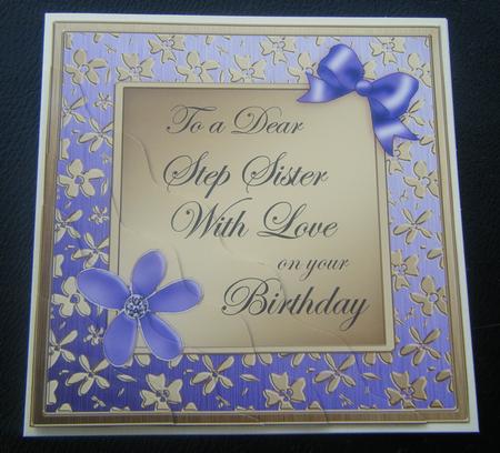 Floral Elegance Birthday Step Sister Wavy Corner Stacker by Charlie Angel