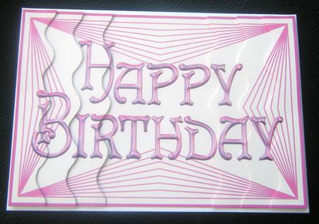 Modern Female Birthday Side Stacker Card by Charlie Angel