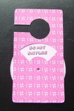 Pink Buttons Galore Spinnin' Door Hanger by Charlie Angel