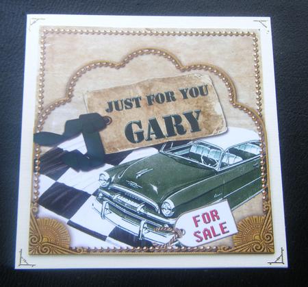 Green Car Gary Scallop Topper and Base by Charlie Angel