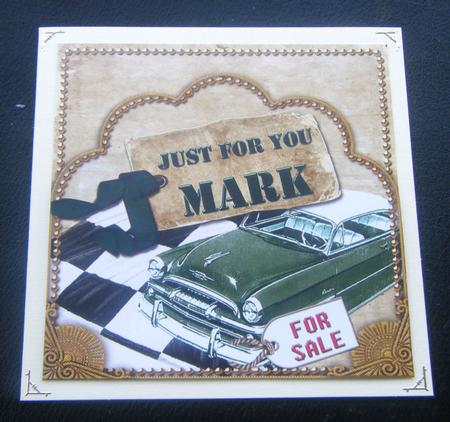 Green Car Mark Scallop Topper and Base by Charlie Angel