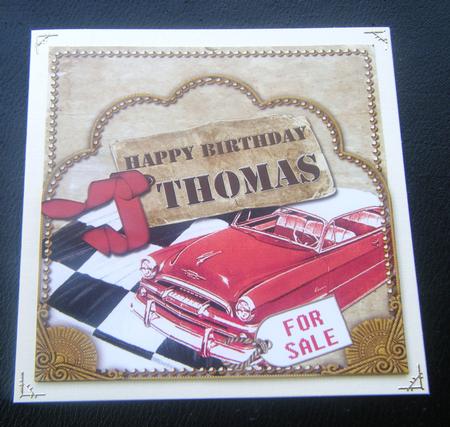 Red Car Thomas Scallop Topper and Base by Charlie Angel