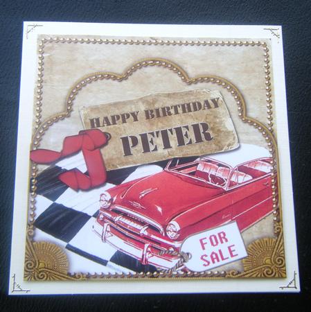 Red Car Peter Scallop Topper and Base by Charlie Angel
