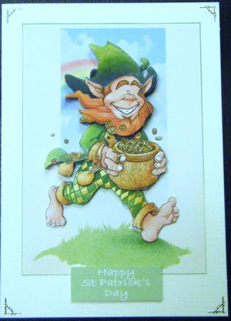 St Patricks Good Luck Leprechaun by Charlie Angel