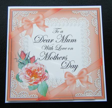 Mum Mothers Day Rose and Lace Wavy Corner Side Stacker by Charlie Angel