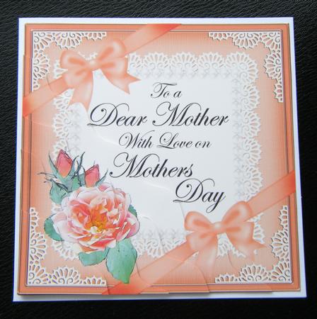 Mother Mothers Day Rose and Lace Wavy Corner Side Stacker by Charlie Angel