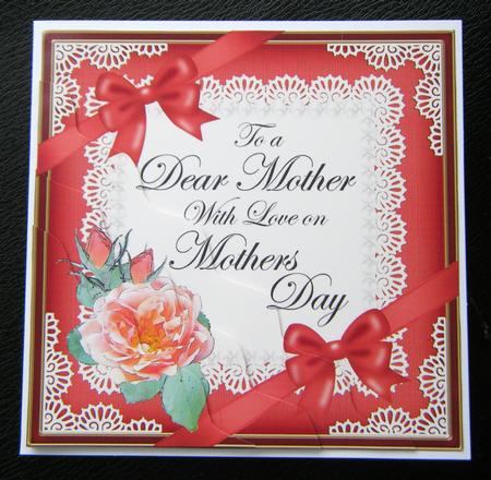 Mother Mothers Day Rose and Lace Wavy Corner Side Stacker by Charlie Angel